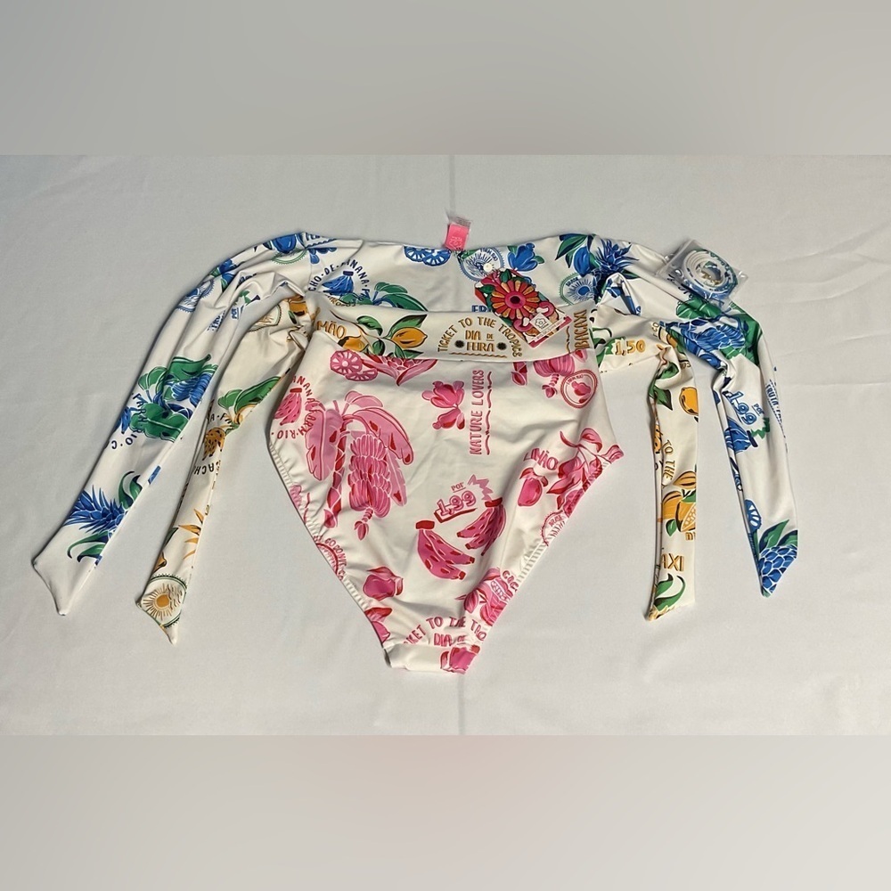 NWT Farm Rio Strapless One-Piece Swimsuit - Picture 5 of 7